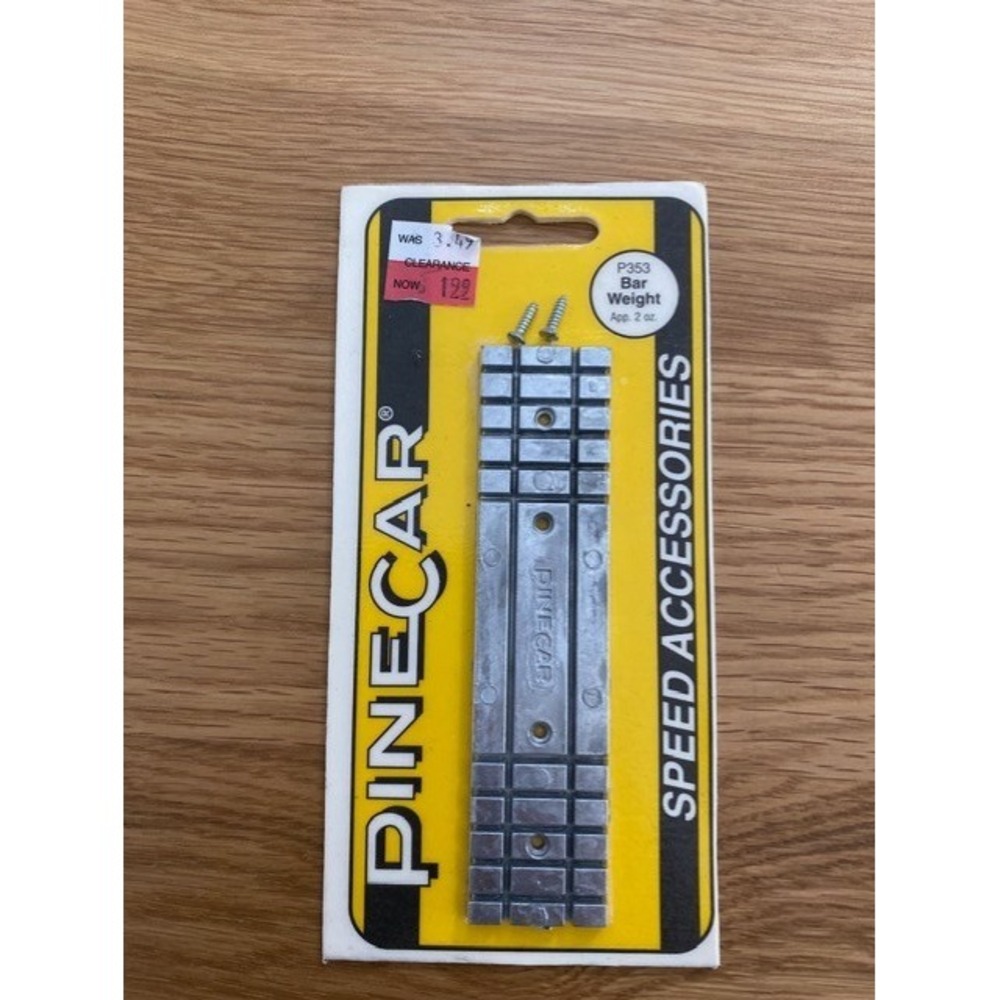 PineCar P353 Bar Weight 2oz Silver New Adjustable Lead Pinewood Derby Accessory
